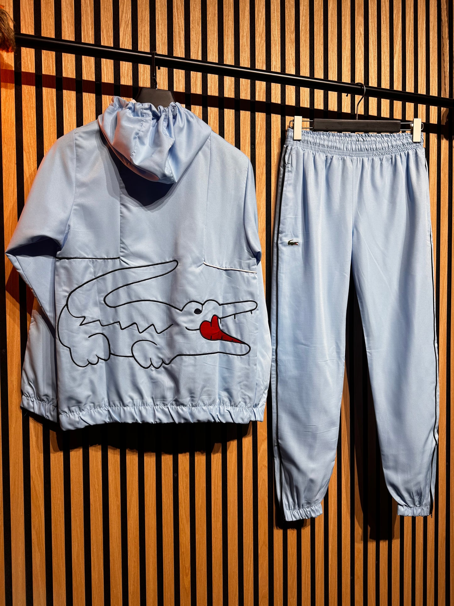 Σετ Lacoste - Gv11157 Γαλάζιο Ζακέτα & Παντελόνι