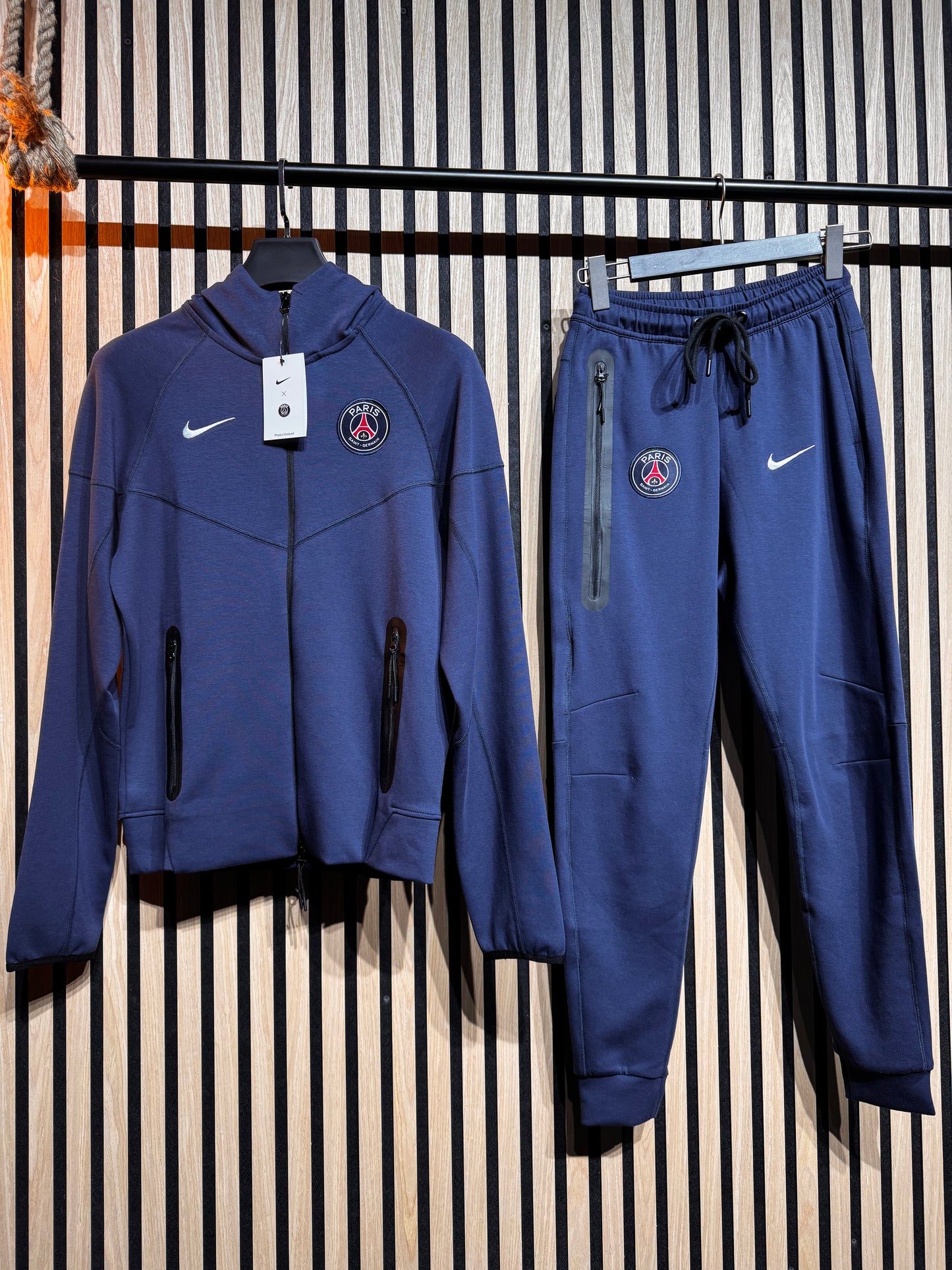Σετ Nike Tech Paris - Nb7519 Μπλε Ζακέτα & Παντελόνι