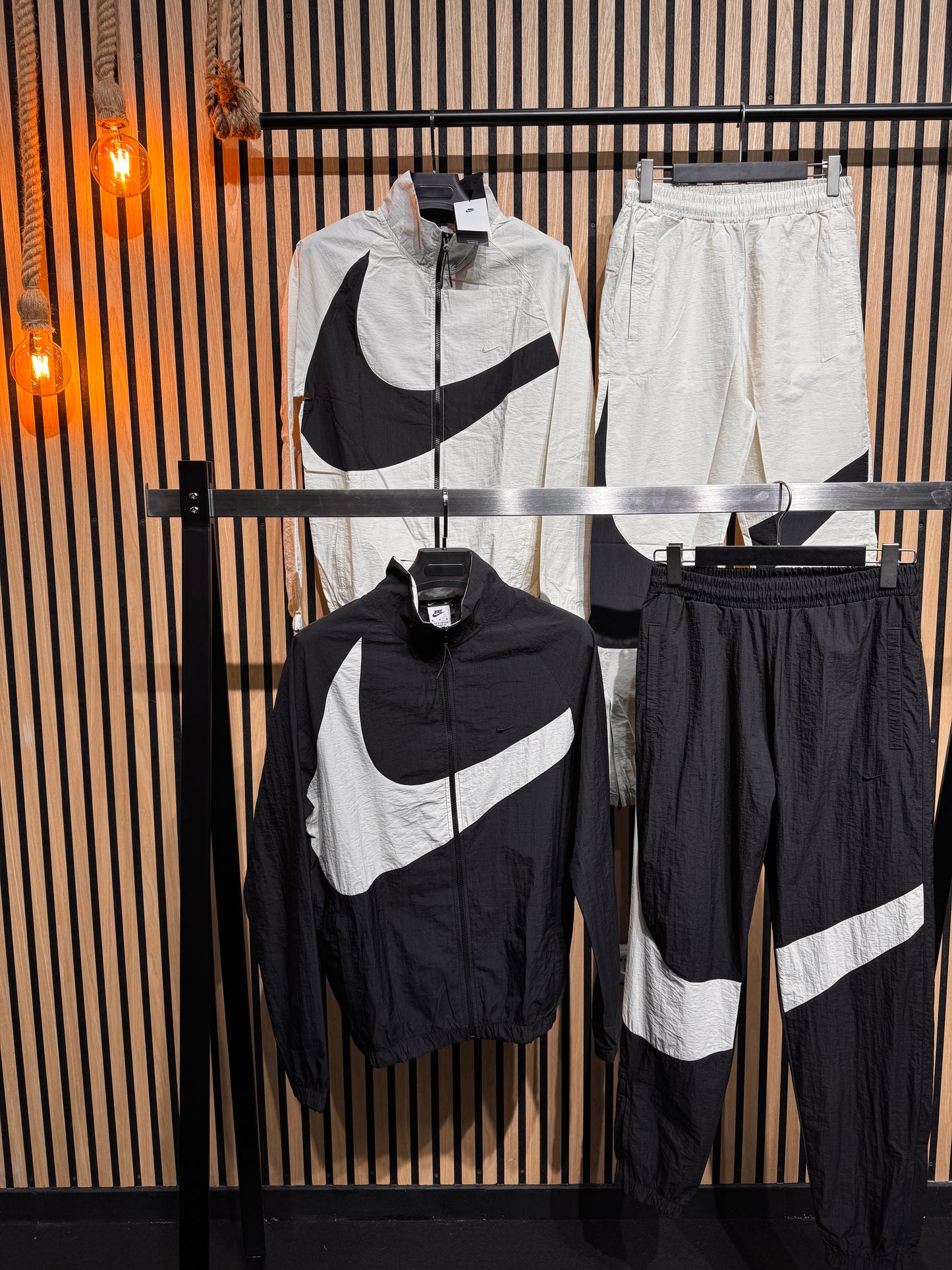 Σετ Nike - Sw02 Άσπρο Ζακέτα & Παντελόνι
