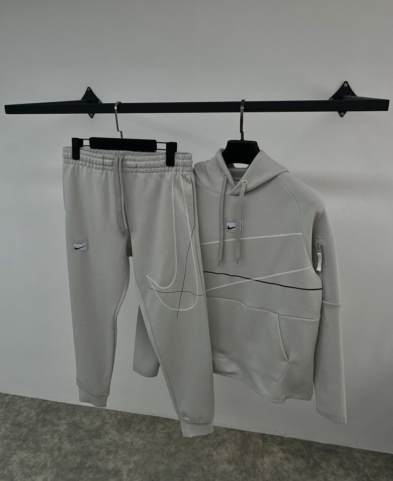 Set Nike Swoosh line ice grey rl