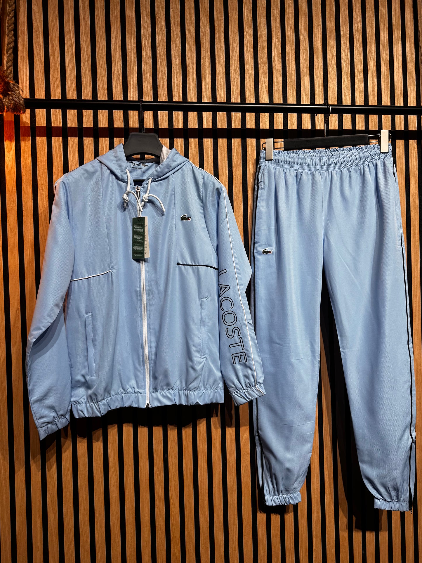 Σετ Lacoste - Gv11157 Γαλάζιο Ζακέτα & Παντελόνι