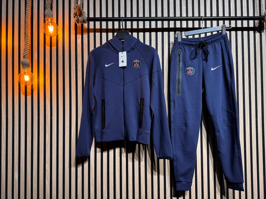 Σετ Nike Tech Paris - Nb7519 Μπλε Ζακέτα & Παντελόνι