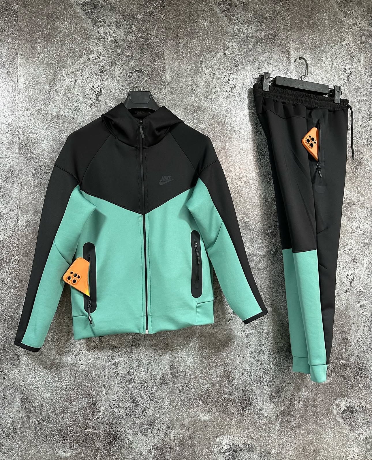 Set Nike Tech - 2025 New Black /Green rl