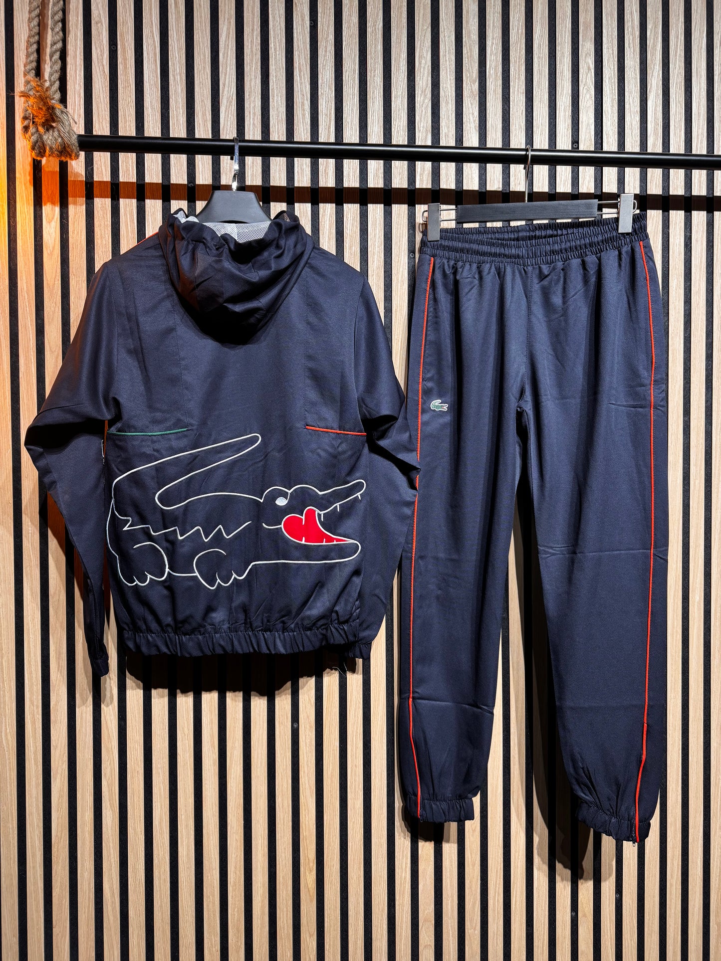Σετ Lacoste - Gv11156 Μπλε Ζακέτα & Παντελόνι