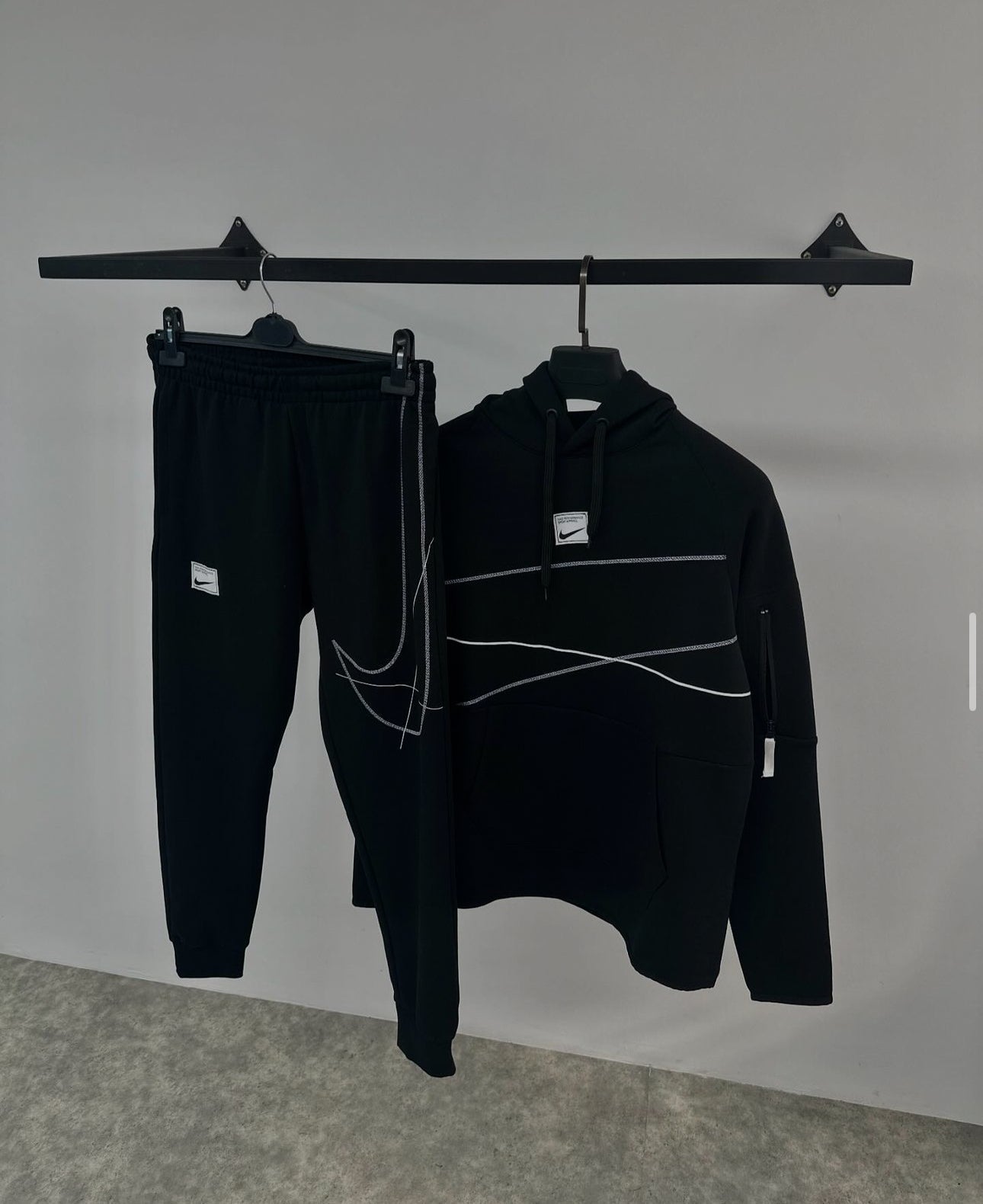Set Nike Swoosh line black rl